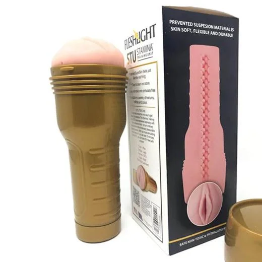 Golden Masturbator For Men with Suction Cup