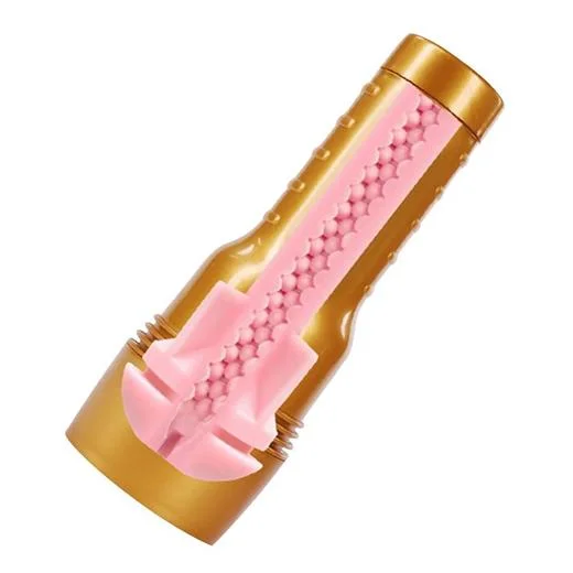 Golden Masturbator For Men with Suction Cup