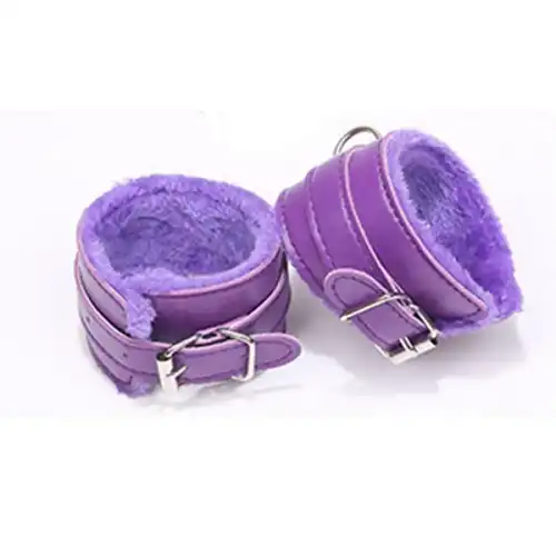 Purple Handcuffs Women Bondage