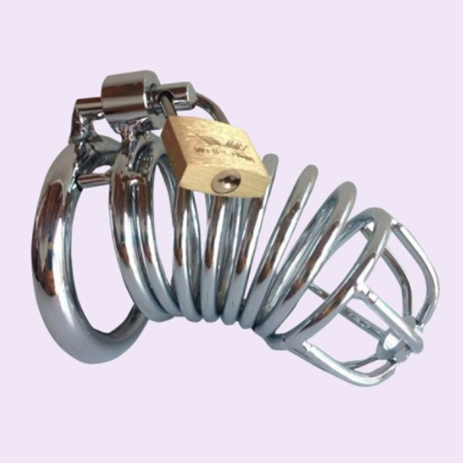 Hollow Design Metal Male Chastity Device Cock Cage