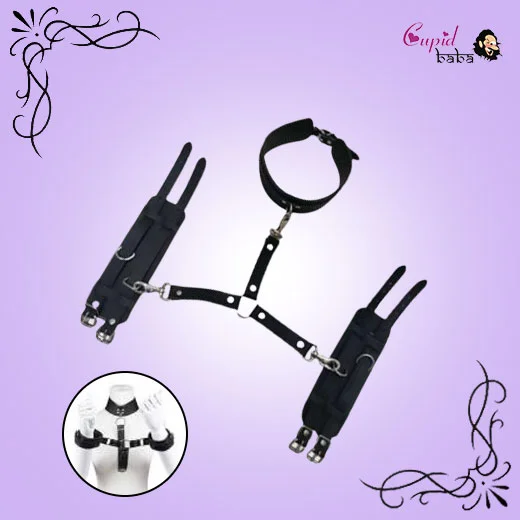 HOT Sex Collars Bondage Neck Collar with Hand Cuffs Fetish