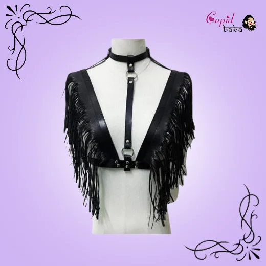 Harness Leather Bra and Chest Strap Belt