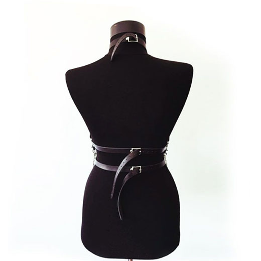 Harness Sexy Garter Belt Woman Leather Fetish Body Bondage