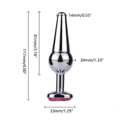 Heart Shape Anal Butt Plug Prostate Massager