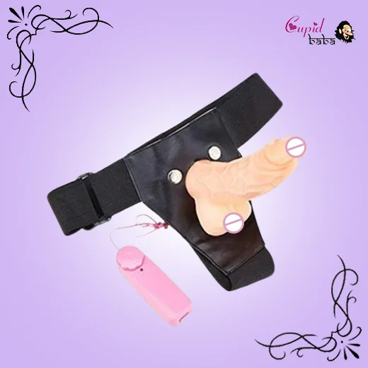 Hollow Strap on Dildo With Vibration & Balls