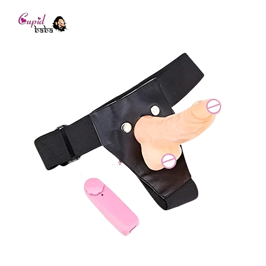 Hollow Strap on Dildo With Vibration & Balls