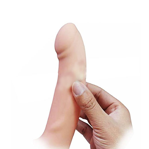 Elastic Harness Hollow Strap-on Silicone Curved Dong Dildo