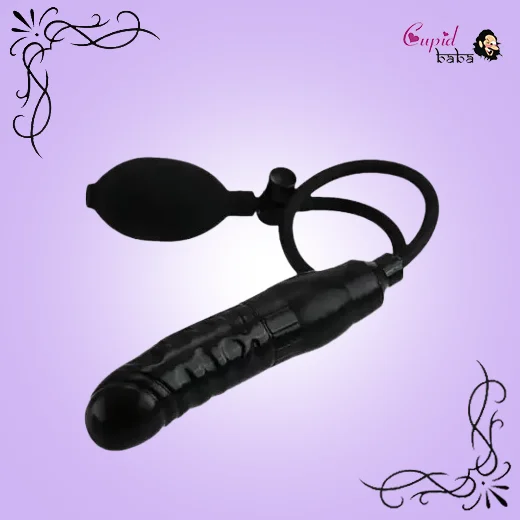 Inflatable Dildo Pump Penis Cock Anal Sex Toy