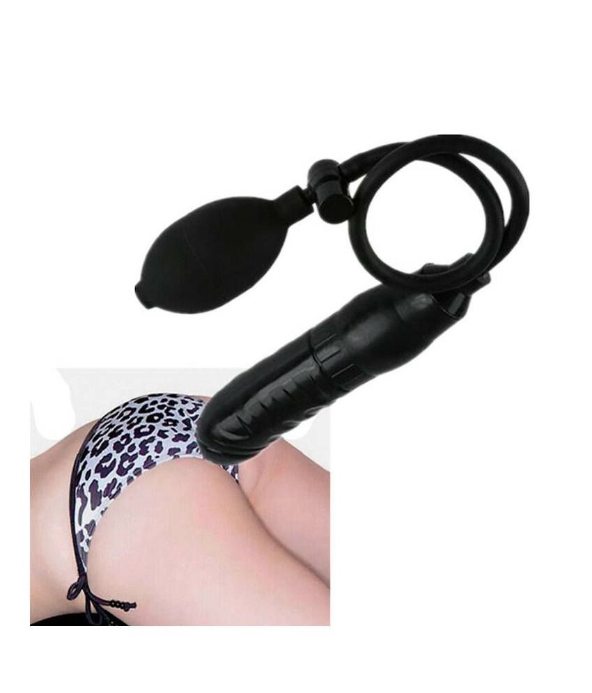 Inflatable Dildo Pump Penis Cock Anal Sex Toy