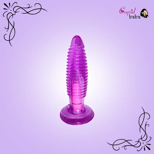 Jelly Anal Vibrating Butt Plug With Suction