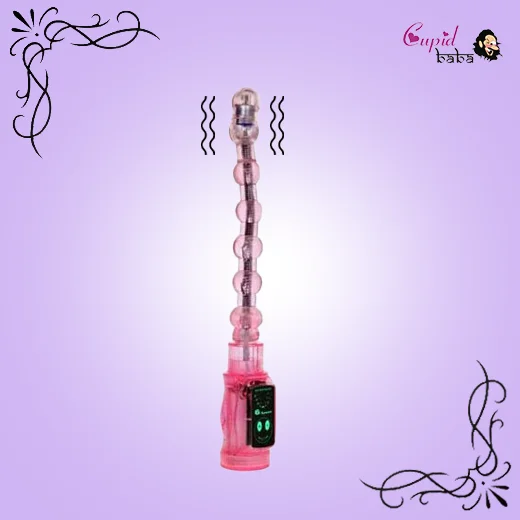 Jelly Beads Anal Plug with 6 Function Vibration