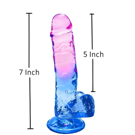 Jelly Colorful Dildo Realistic Suction Cup Sex Toys for Women