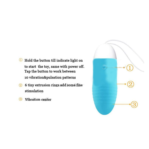 Wireless Jumping Egg Vibrator with Smart Phone Application