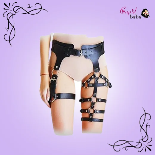 Leather Body Harness Waist Leg League Bondage