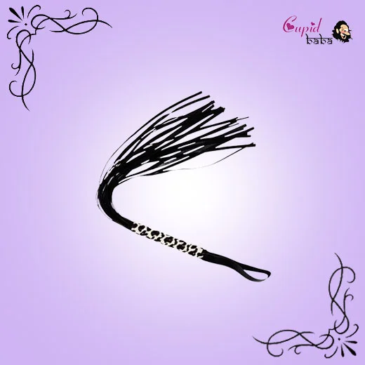 Leather Leopard Grain Hand Shank Whip