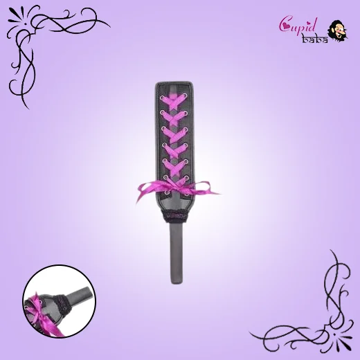 Leather Spanking Paddle with Ribbon