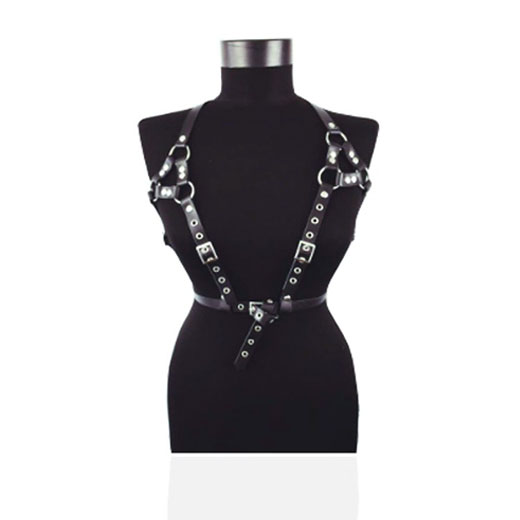 Leather Belts Bondage Cage Punk Sculpture Harness