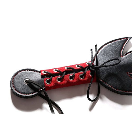 Leather Fetish Cat Paddle Spanking