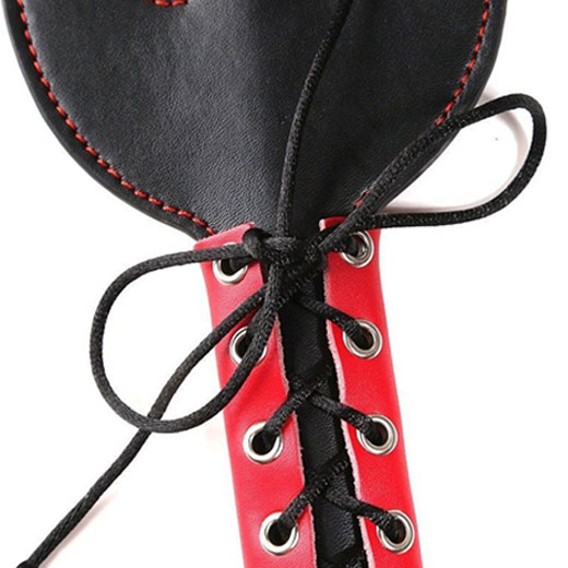 Leather Fetish Cat Paddle Spanking