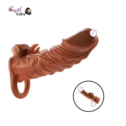 Liquid Silicon Male Soft Silicone Cock Penis Sleeve Vibration