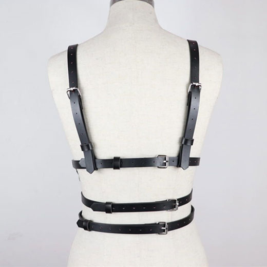 PU leather harness Bondage corset for women