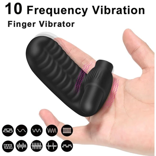 Luxury Silicone G spot Clitoris Vibrator Finger Masturbator Vagina Anal Stimulator