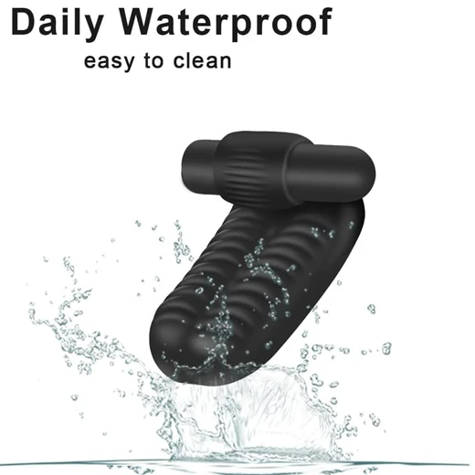 Luxury Silicone G spot Clitoris Vibrator Finger Masturbator Vagina Anal Stimulator