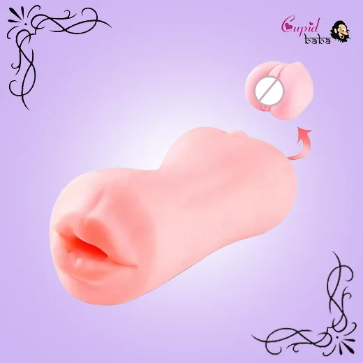 Male Masturbator Vagina Double Head Anal Mouth Vagina Sex Toys