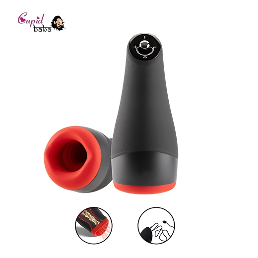 Male Masturbator with Suction Electric Massager Vibrator