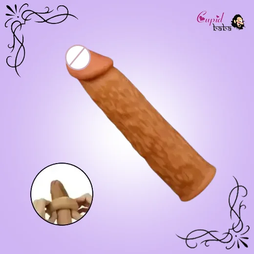 Male Textured Condom Penis Sleeve