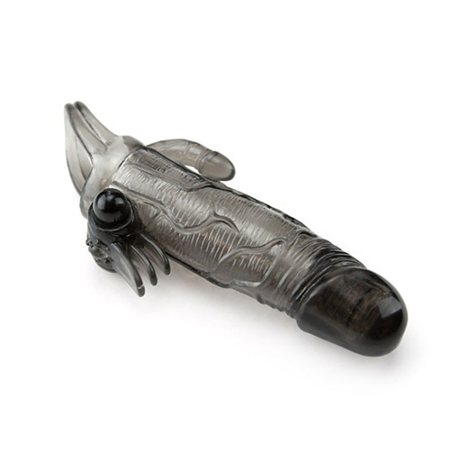 Realistic Penis Condom Sleeve Vibrator Double Vibration