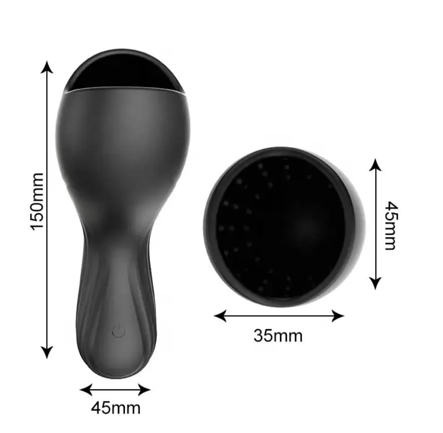Male Vibrating Masturbation Cup Glans Vibrator