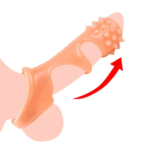 Male Penis Sleeve Girth Reusable Condom