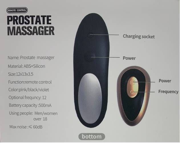 Male Vibrating Prostate Rechargeable Massager