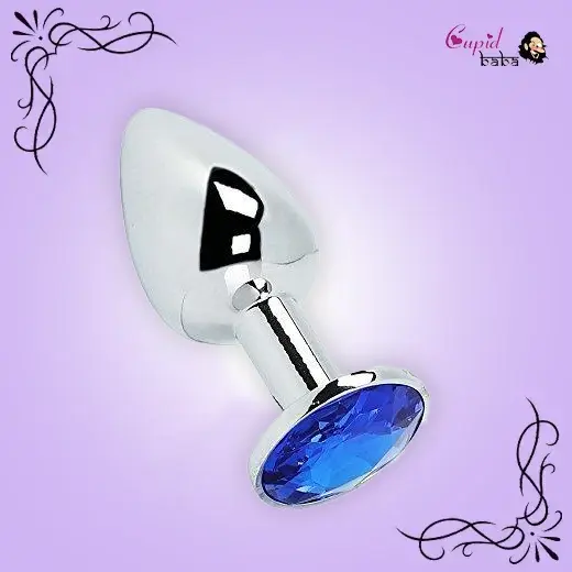 Medium Anal Crystal Jewelry Steel Butt Plug