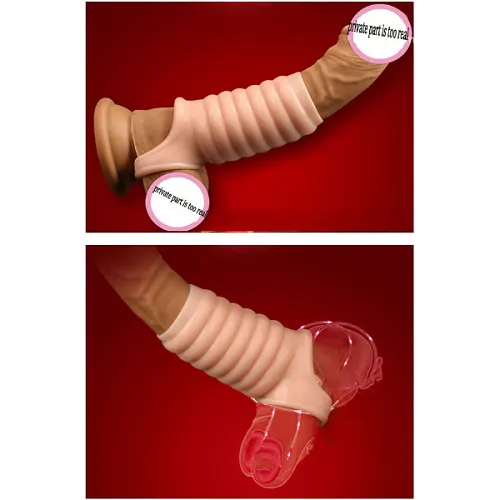 Men Penis Lock Ring Thread Condom