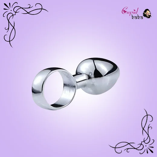 Metal Butt Plug With Pull Ring Safe Beginner Anal Sex Toys Women