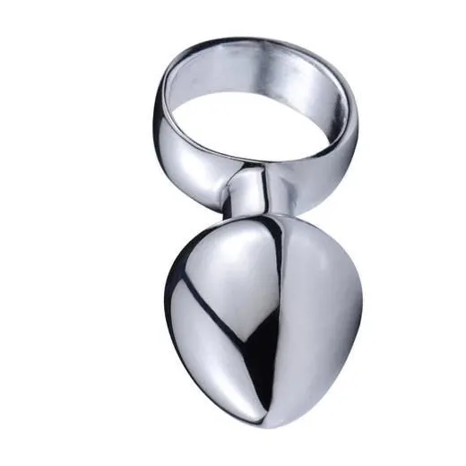 Metal Butt Plug With Pull Ring Safe Beginner Anal Sex Toys Women