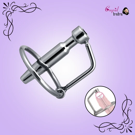 Metal Urethral with Penis Ring Dilator Tube
