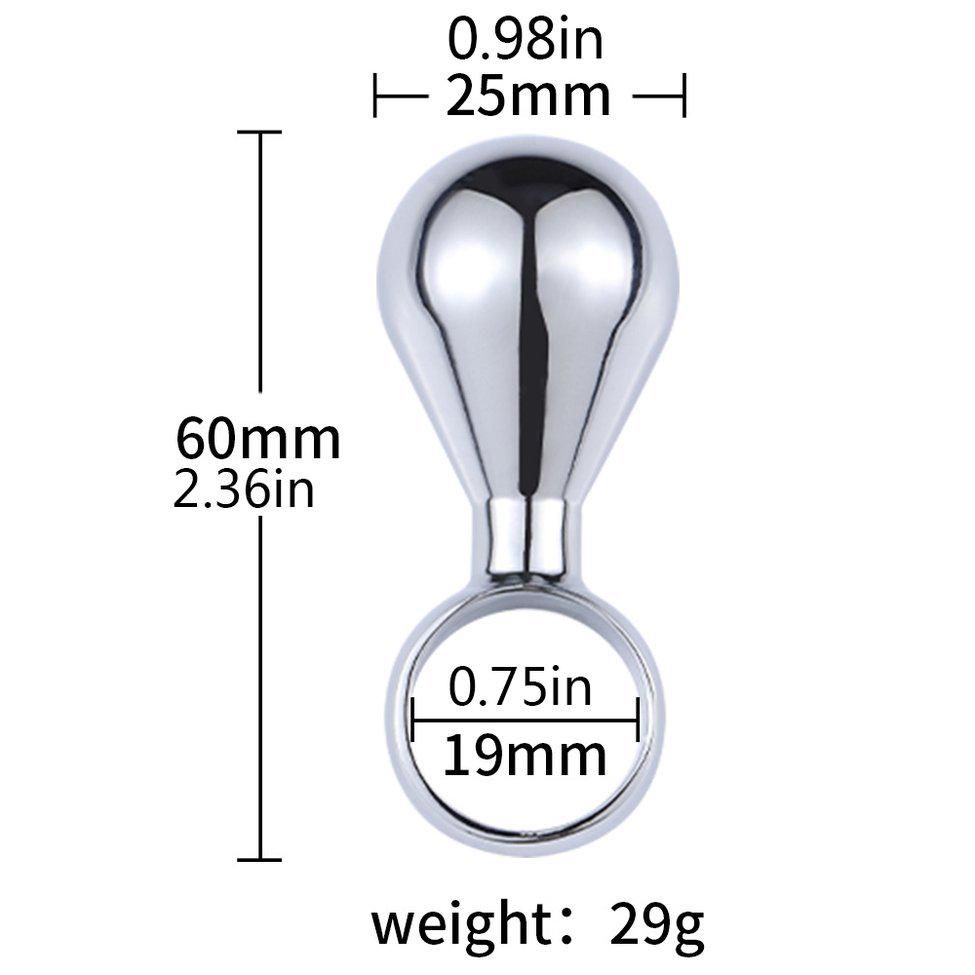 Metal Anal Suture Ring Pull Ring Hand-Held Anal Plug