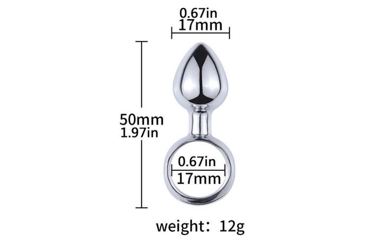 Metal Butt Plug With Pull Ring Safe Beginner Anal Sex Toys Women