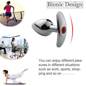 3PCS Colorful Metal Jeweled Shaped Anal Plug Diamond Prostage Massager