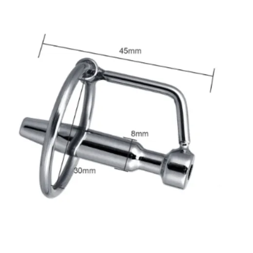 Metal Urethral with Penis Ring Dilator Tube