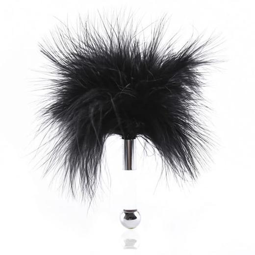 Mini Steel Ball Anal Butt Plug Feather Tail