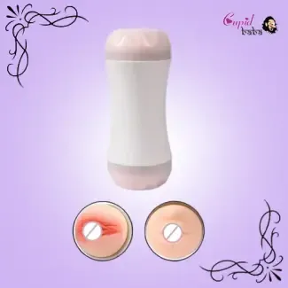 Mouth & Vagina Double End Male Masturbator Cup