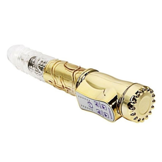 8 Speed Rotating Golden Vibrator for Female
