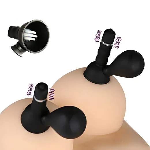 Nipple Sucker Vibrator Pump Suction Cup Breast For Women