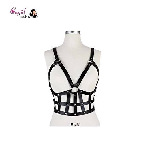 PU leather harness Bondage corset for women