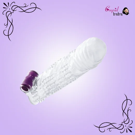 Penis Crystal Sleeve With Vibrating Bullet