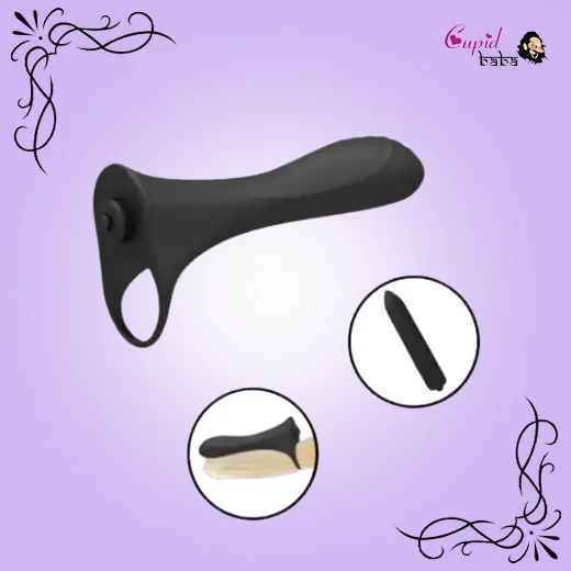Penis Vibrator With Ring Long Lasting Erection Nipple Vagina Clitoris Stimulate Massage